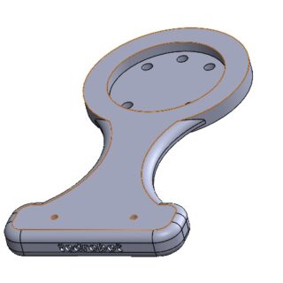 Staffa XL per Realsense 435i | Supporto Extra Lungo per Polso Cobot
